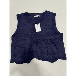 Ophelia & Indigo CELESTE VEST NAVY Small